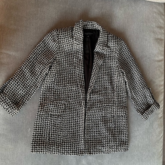 LAUNDRY BY SHELLI SEGAL 3/4 Sleeve Boucle Blazer Jacket Size:XS - Picture 3 of 10
